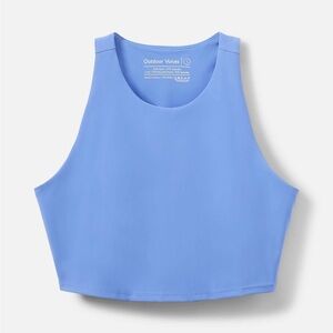 Outdoor Voices Zoom Superform Crop Top Delphinium Blue Sports Bra Fitted Small